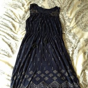 Lucky Brand Navy Paisley Dress